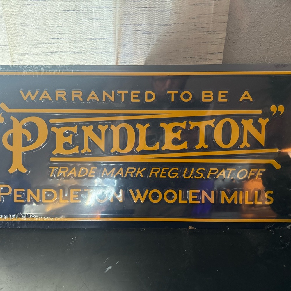 Pendleton Woolen Mills Sign